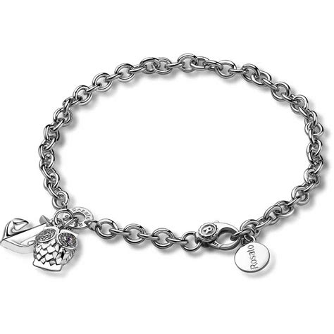 Bracciale Da Donna In Argento E Cristalli Rosato Collezione Sogni