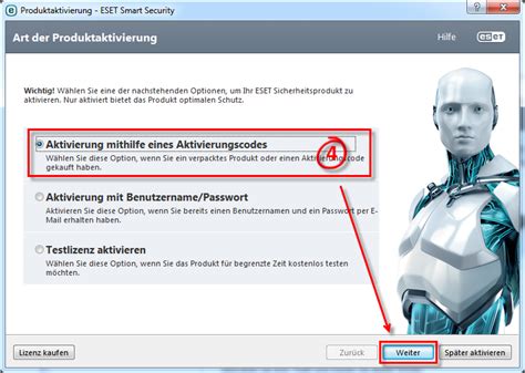 KB2792 Aktivierung Meines ESET Windows Heimanwender Produkts Mithilfe