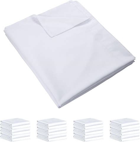 amazoncom zpecc white bulk flat sheets  twin size  pack easy