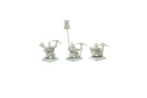 Warhammer Fantasy Dwarf Miners Command Group Whtreasury