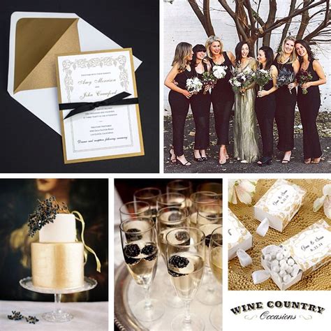 Black White Gold Wedding Theme My Dream Wedding Pinterest White