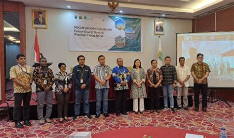 Dinas Esdm Papua Barat Dan Gggi Gelar Fgd Potensi Energi Terbarukan