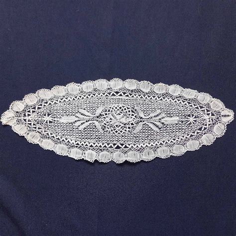 Antique Maltese Lace Doily Table Mat Hand Made Bobbin Etsy