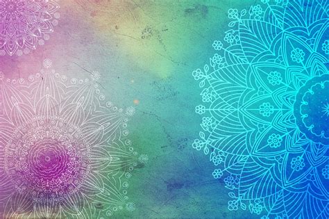 Download Mandala Background Multicoloured Royalty Free Stock