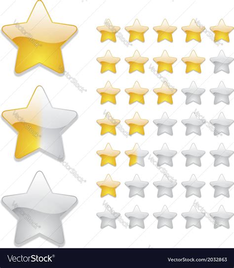 Star rating icons Royalty Free Vector Image - VectorStock