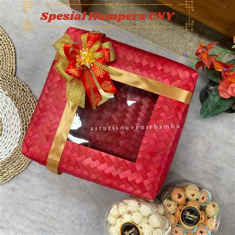 Jual Spesial Hampers Cny 2023 Besek Mika Warna Pita Imlek Besek