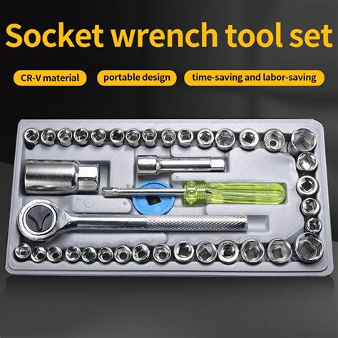 Luva Multifuncional Wrench Set Toolbox Combina O Hexagonal Automotive