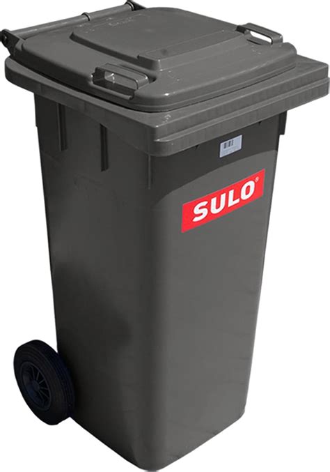 Universal Refuse Bin Large Grey Wheelie Bin 60 L Grey Grey 120l
