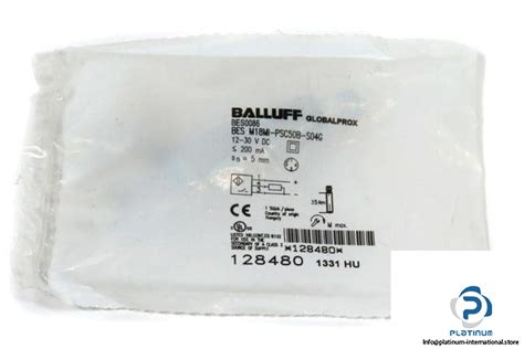 Balluff Bes M Mi Psc B S G Inductive Sensor Platinum International