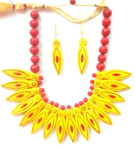 Multicolor Finest Terracotta Necklace Sets At Rs Piece In Kolkata