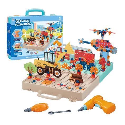 Jucarie Educativa Si Interactiva Giftry Set Constructie Montessori Cu