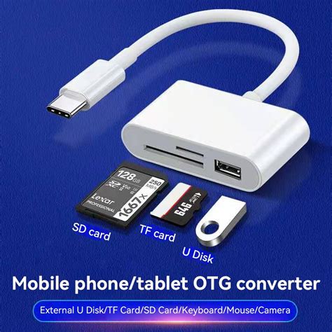 Usb Type C Card Reader To Sd Tf Usb Connection Smart Memory Card Reader Adapter For Pc Laptop