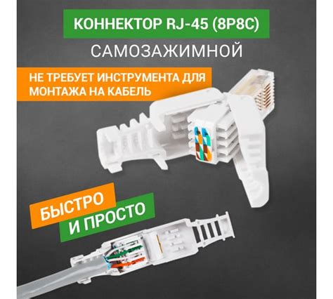 Коннекторы (джек) RJ-45 - купить вилку RJ45 для витой пары по низкой ...