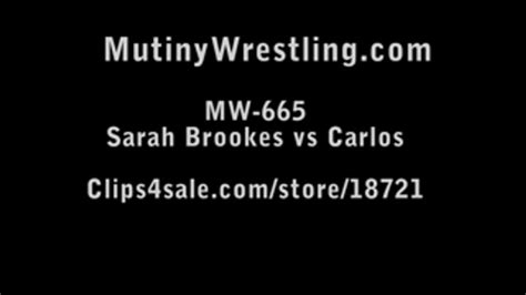 Mw 665 Sarah Brooke Vs Carlos Mixed Topless Naked Wrestling Part 2