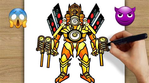 How To Draw Upgraded Titan Clock Man Multiverse Skibidi Toilet