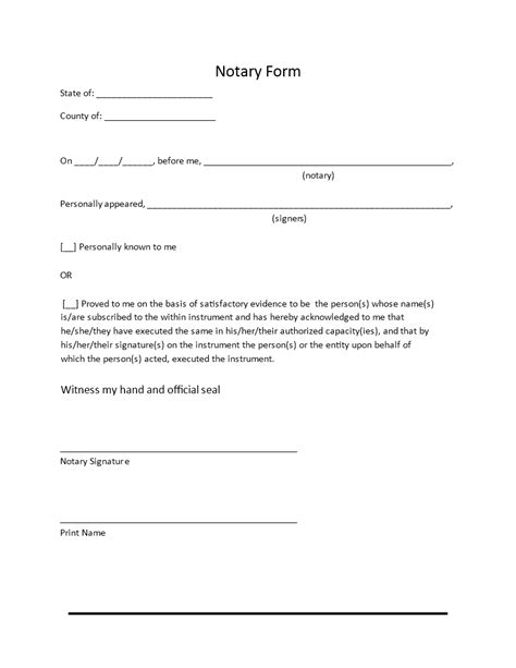 Notarized Letter Template Create Legally Binding Documents With Ease