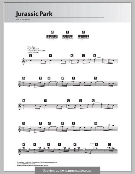 Theme from Jurassic Park por J Williams Partituras on músicaNeo