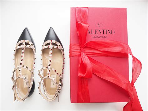 The Look For Less Valentino Rockstud Ballet Flats Lydia Elise Millen