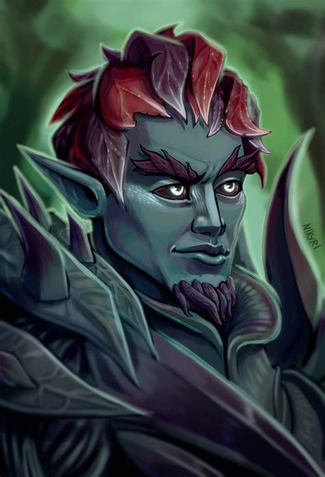 Artstation Guild Wars2 Sylvari Portrait