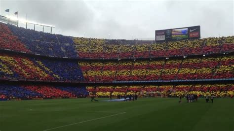 Fc Barcelona Tifo Hymne Du Bar A Spotify Camp Nou Youtube