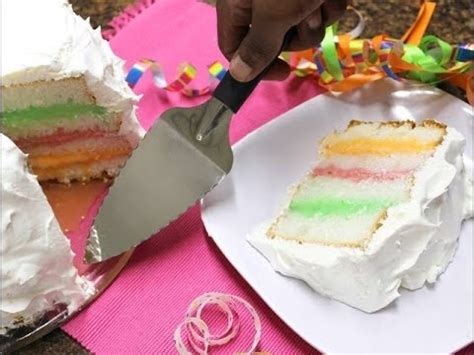 Rainbow Sherbet Ice Cream Cake Radacutlery Youtube