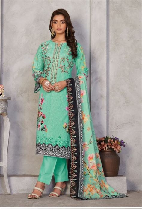 Shraddha Bin Saeed Lawn Collection Vol 3 Lawn Cotton Embroidery Salwar