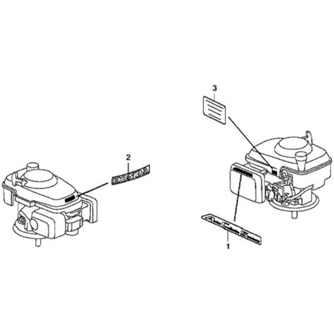 Label For Honda HRX537C2 VKEA Lawn Mower L S Engineers