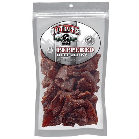 Old Trapper Peppered Beef Jerky Oz Resealable Bag Walmart