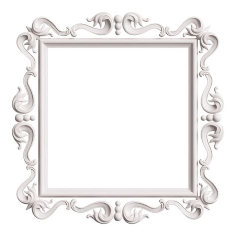 Premium Photo | Beautiful vintage frame on white background