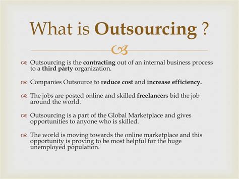 Ppt What Is Outsourcing Powerpoint Presentation Free Download Id