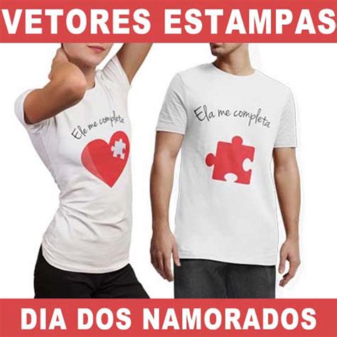 Vetores Camisetas Dia Dos Namorados Estampas Artes Prontas No Elo