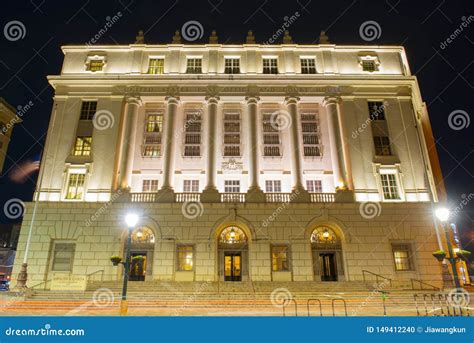 San Antonio Court House at Night, Texas, USA Editorial Image - Image of ...