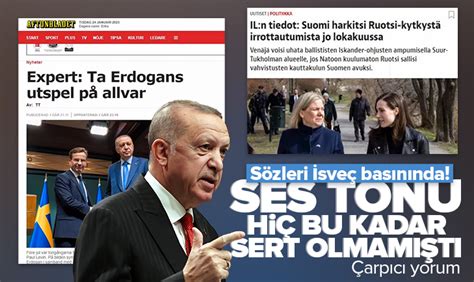 A Haber on Twitter İsveç basınından çarpıcı Erdoğan yorumu Ses