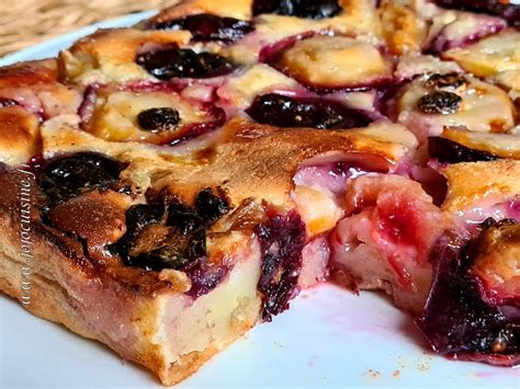 Clafoutis Aux Quetsches Et Raisins Secs Fa On Pierre Herm Nuage De