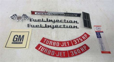 Set Of 1957 Corvette Fuel Injection Emblems 1965 Corvette Fuel