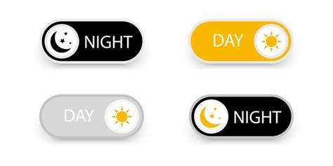 Premium Vector Day And Night Switch Interface Design On And Off