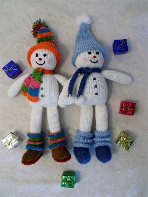 Toy Doll Knitting Pattern Christmas Decoration Knitting