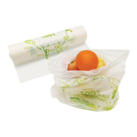 Natural Small Certified Compostable Produce Bag Konsiderate