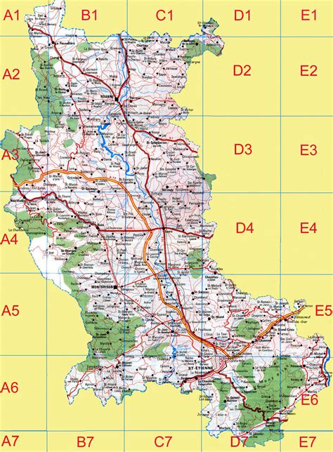 Carte Des Nouveaux Cantons De La Loire Avec Villes Et Communes