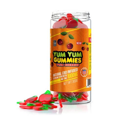 Yum Yum Gummies Cbd Gummies Twin Cherries Broad Spectrum Thc Free