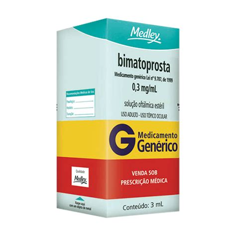 Bimatoprosta 03mgml Genérico Medley 3ml