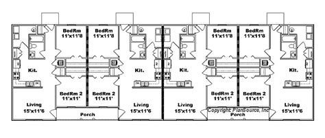 Modern 4 Plex Floor Plans Floorplansclick