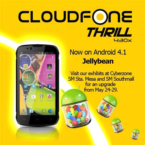 Cloudfone Introduces The Thrill Excite And Ice Android Phones Plus