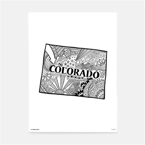 Colorado State Pride Poster By Corey Paige White Dormify State Pride