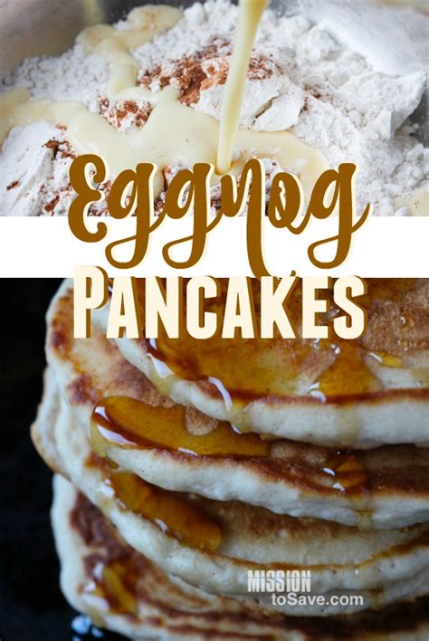 Homemade Eggnog Pancakes Recipe Mission To Save