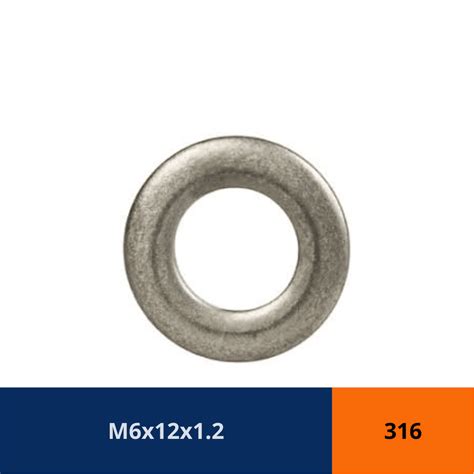 Flat Washer 316 STAINLESS M6 Gold Coast Bolt In Speciality Tools