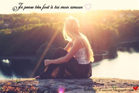 Je pense à toi mon amour Message d amour