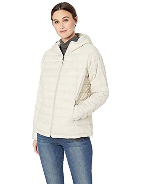 Amazon Essentials Lightweight Water Resistant Packable Hooded Puffer Jacket In Natural Lyst