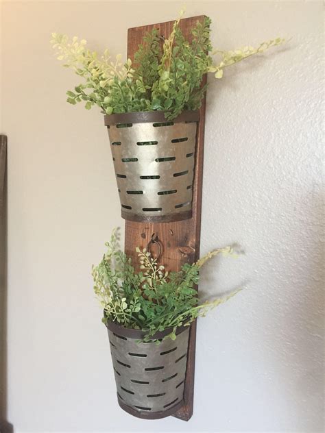 Wall Planter Indoor Wall Planter Farmhouse Rustic Wall Etsy