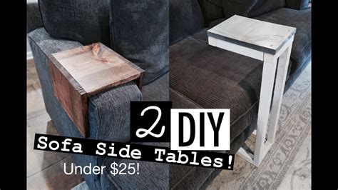 Slide Under Sofa Table Diy | Baci Living Room